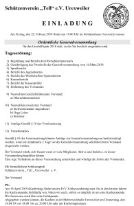 Einladung